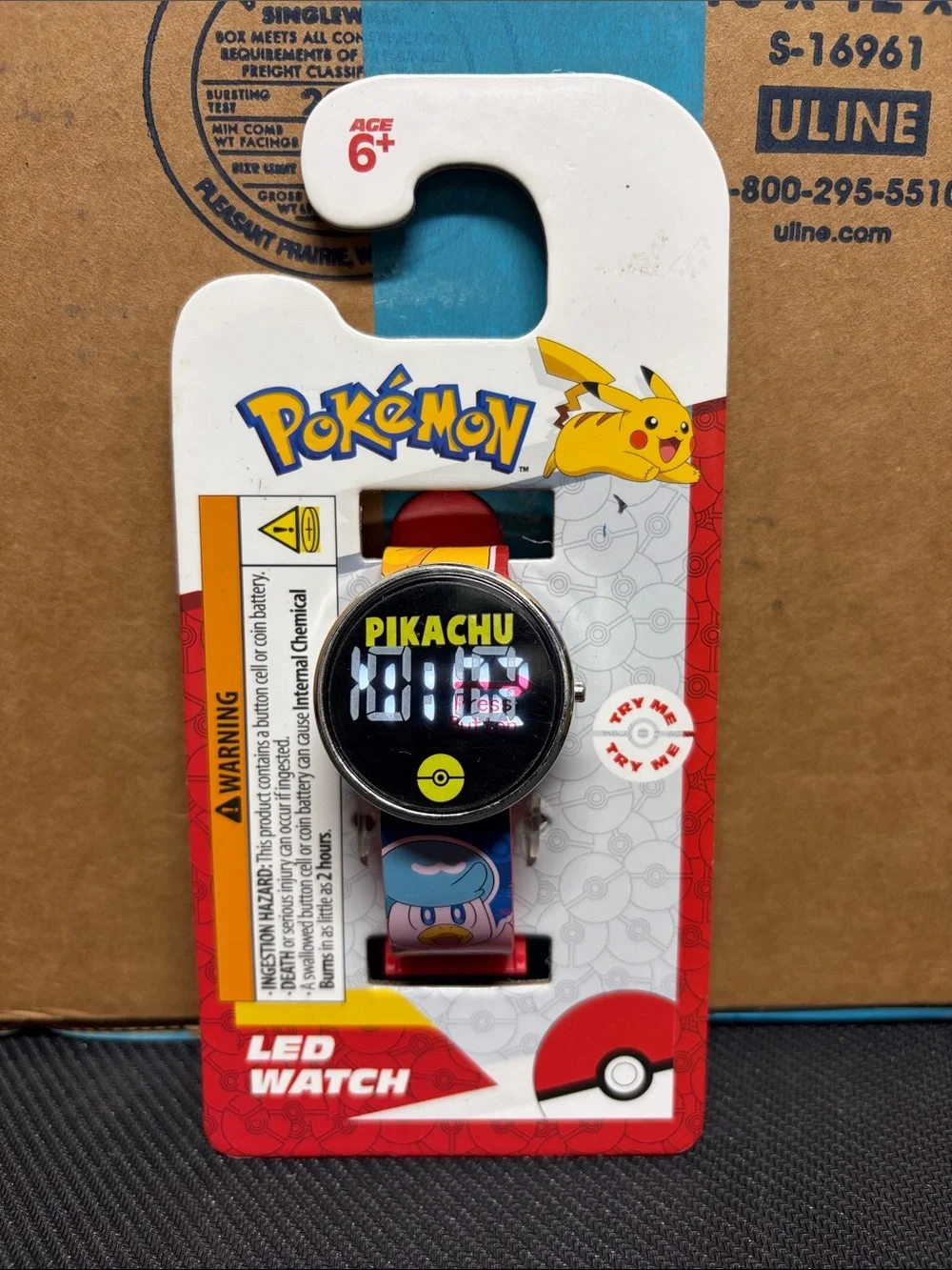 Pokemon LED Kids Watch - Red Strap